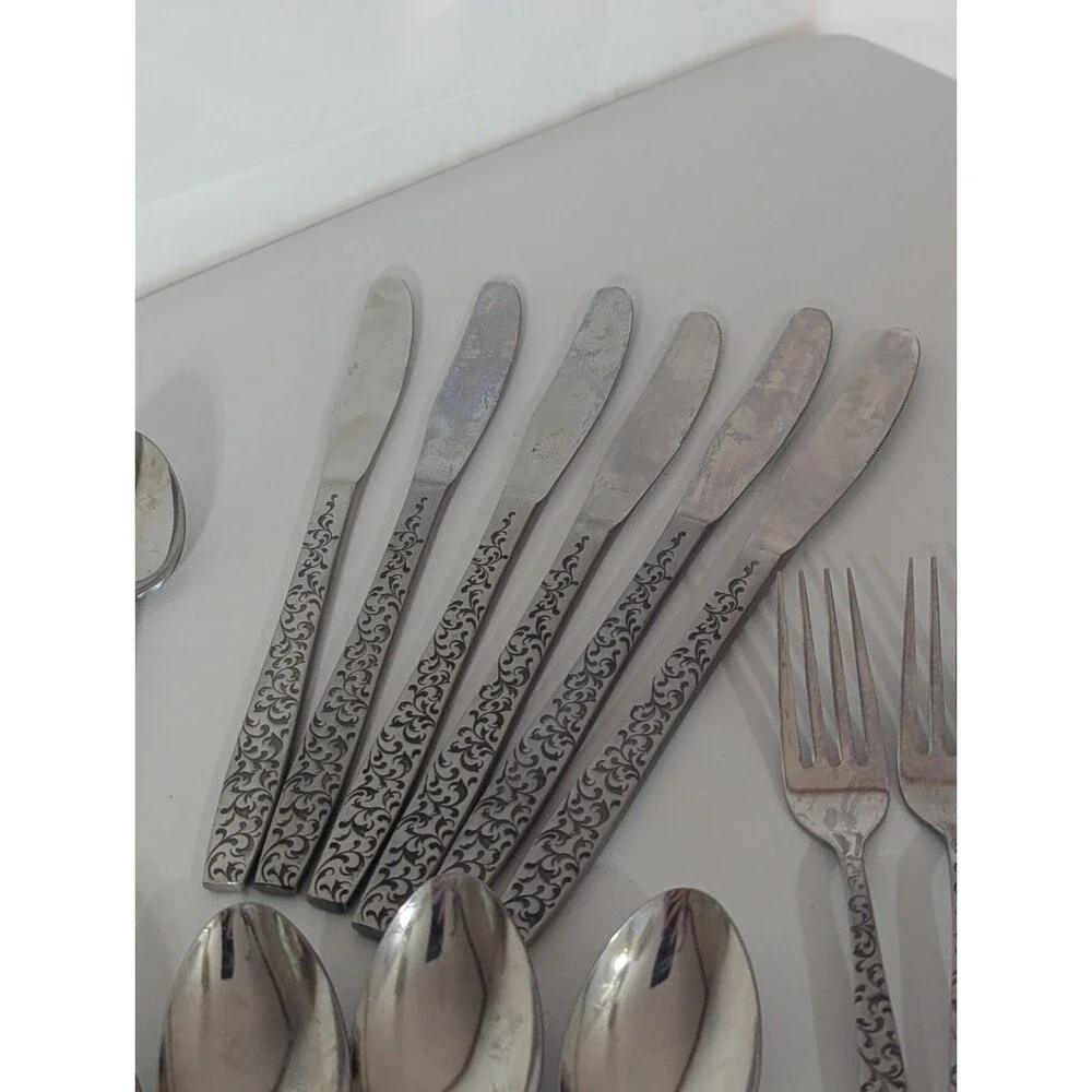 39 pc Ameris Present Stainless Steel Flatware Set - Service for 8 + 5